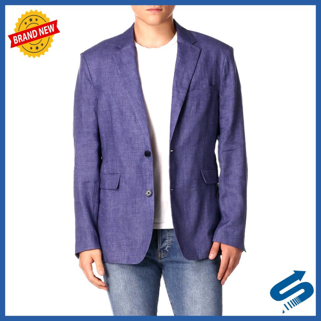 Men's Linen Sport Coat Classic Fit Lightweight Wedding Office Blazer